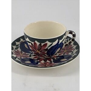 Teacup And Saucer Set Persian Ware Made In Germany Numbered Vintage Beautiful